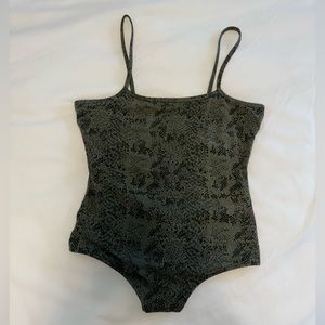 ATM snake print bodysuit size small